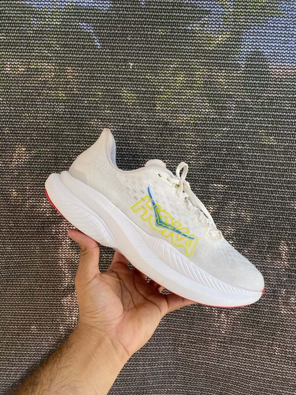 HOKA Mach 6 Running Shoes - White/Nimbus Cloud
